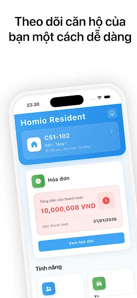 Homio Resident screen 1